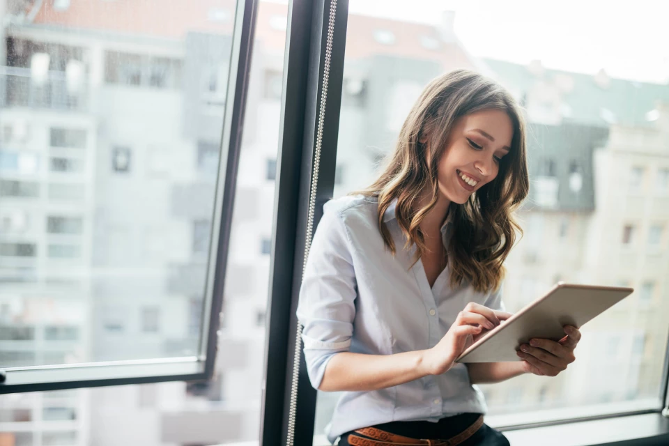 mobiles Arbeiten Tablet Büro